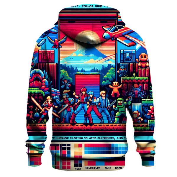 Pixelated Hero Adventure Hoodie