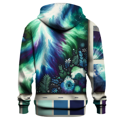 Electric Aurora Tie-Dye Hoodie