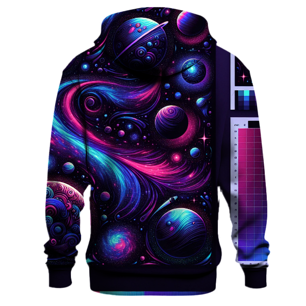 Cosmic Neon Voyage Hoodie