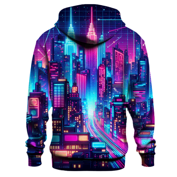 Neon Synth City Hoodie