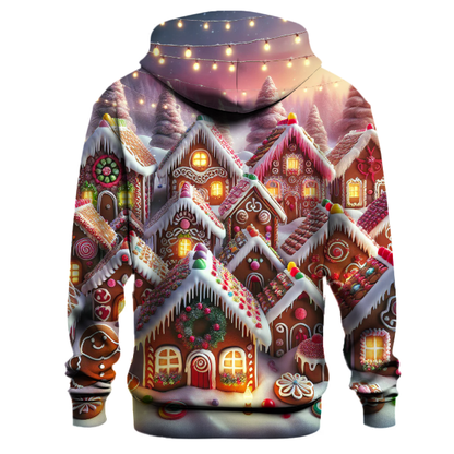 Festive Gingerbread Houses Hoodie