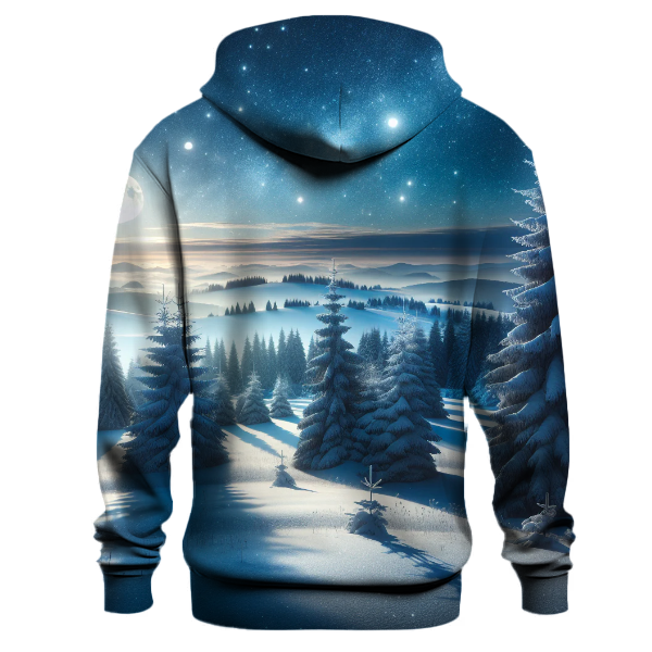 Midnight Snowfall Serenity Hoodie