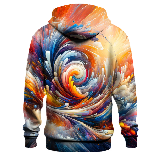 Dynamic Dance of Colors Hoodie