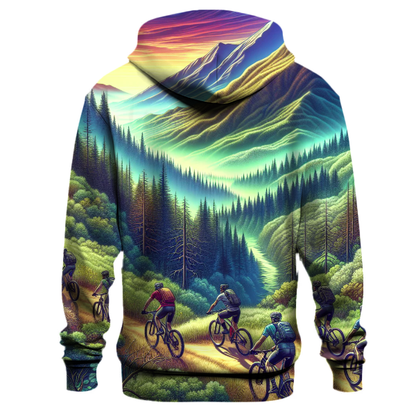 Cycling Mountainscape Hoodie