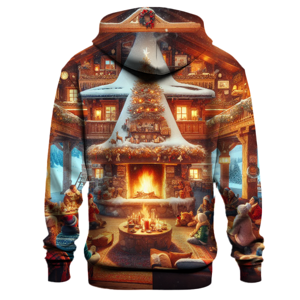 Alpine Christmas Ski Lodge Hoodie