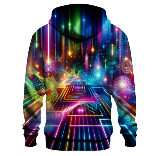 Neon Spectrum Vibes Hoodie