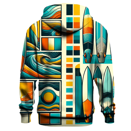 Retro Surfboard Vibes Hoodie