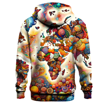 Mosaic World Map Hoodie