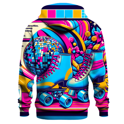 Vibrant Roller Disco Dreams Hoodie