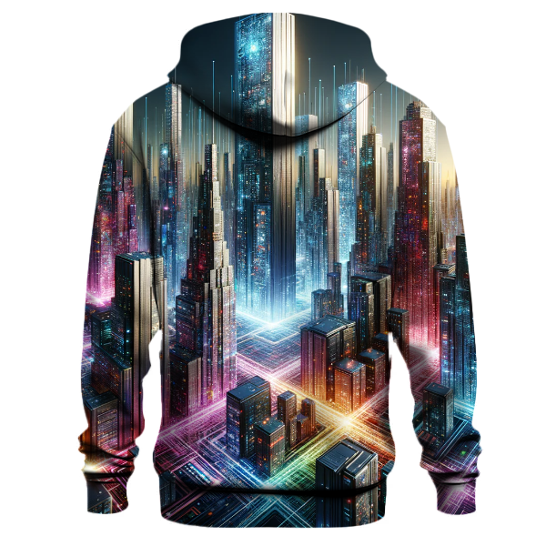 Futuristic Cityscape Vision Hoodie