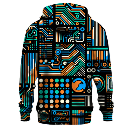 Retro Tech Wave Hoodie