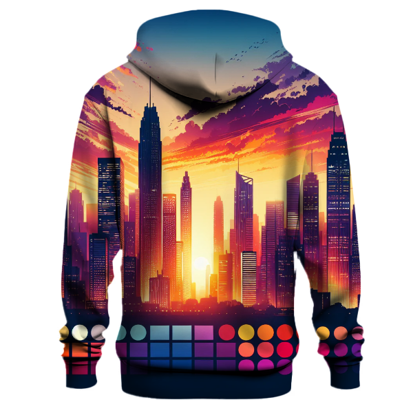 Vibrant City Skyline Hoodie