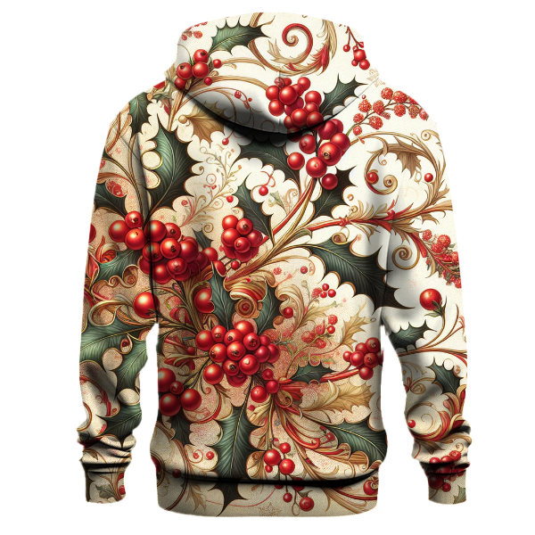 Festive Holly Berry Twist Hoodie