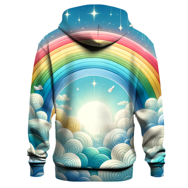 Dreamy Clouds and Rainbows Hoodie