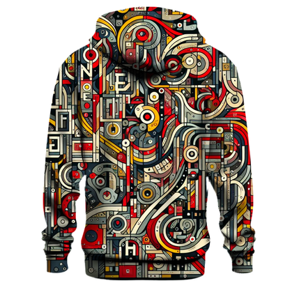 Retro Graffiti Style Hoodie