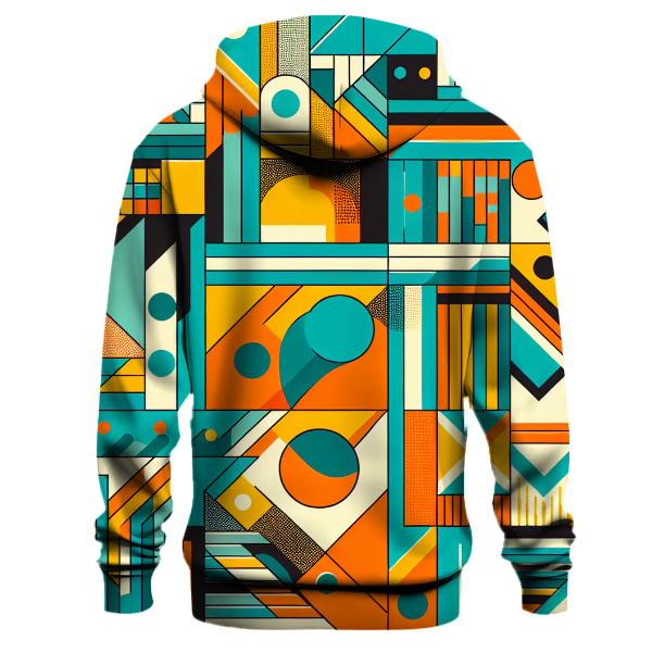 Groovy Geometric Vibes Hoodie