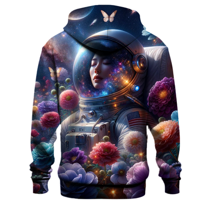 Astronaut in a Cosmic Garden Hoodie