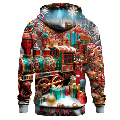 Joyful Christmas Train Hoodie