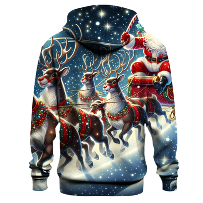 Santa's Reindeer Express Hoodie