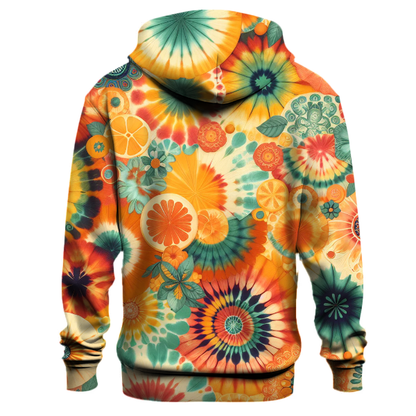 Citrus Splash Tie-Dye Hoodie