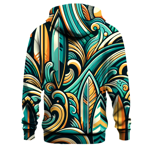 Retro Surfing Adventure Hoodie