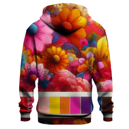 Groovy Floral Burst Hoodie