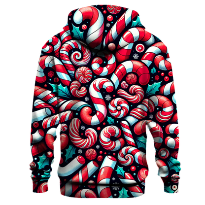 Festive Candy Cane Delight Hoodie