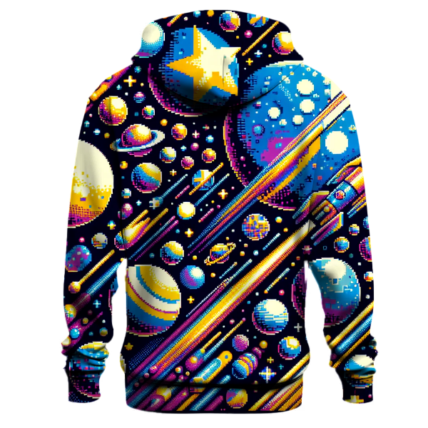 Pixelated Universe Hoodie Zip-up Hoodies