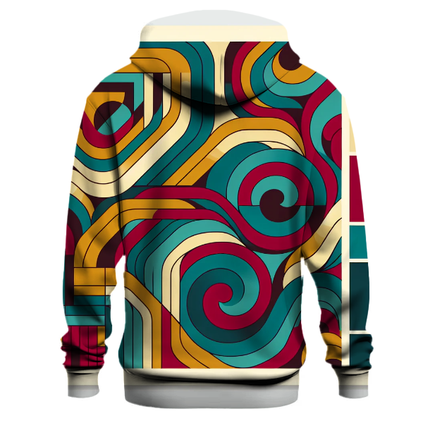 Funky Geometric Retro Hoodie