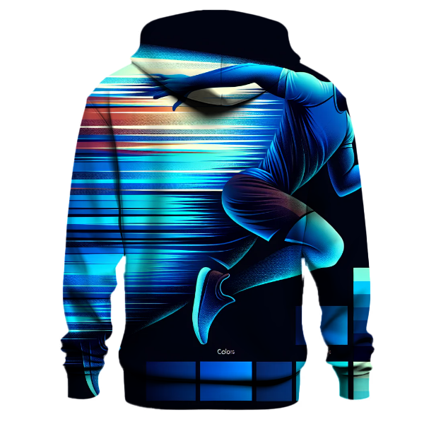 Electric Blue Ombre Hoodie