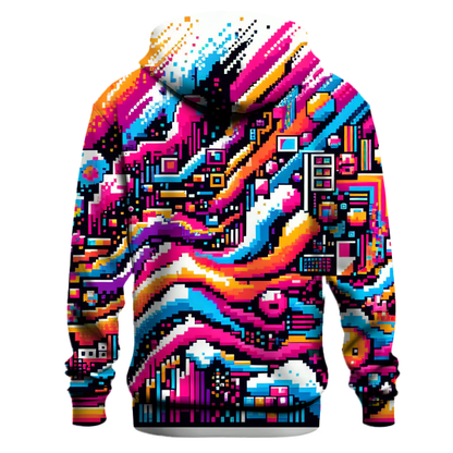 Vivid 8-Bit Cascade Hoodie