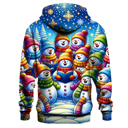 Whimsical Snowman Choir Hoodie