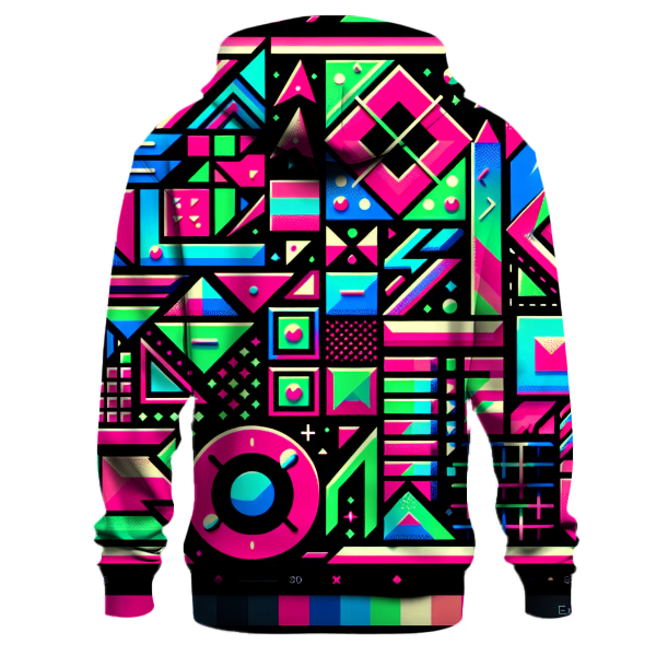 Neon Geometry Hoodie