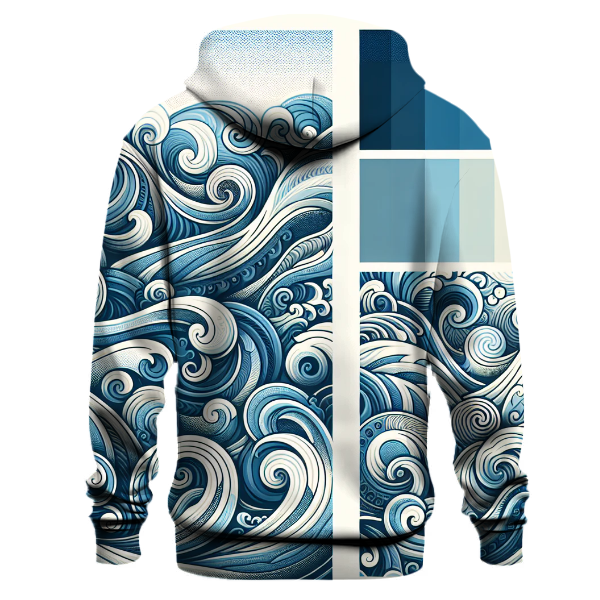 Rhythmic Ocean Waves Hoodie