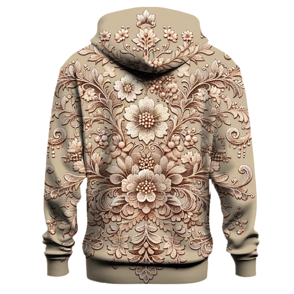 Vintage Floral Lacework Hoodie