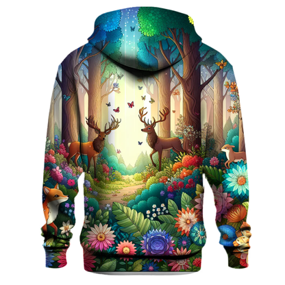 Mystic Forest Animals Hoodie