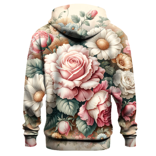 Vintage Floral Symphony Hoodie