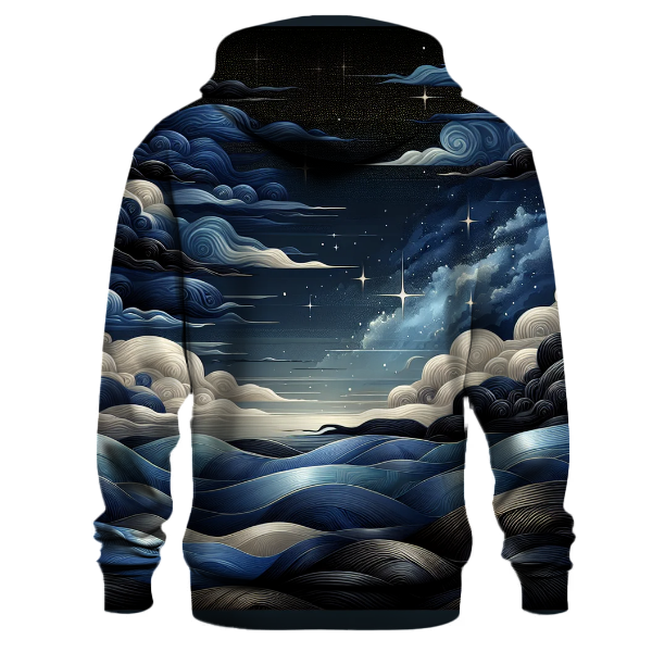 Midnight Breeze Tie-dye Design Hoodie