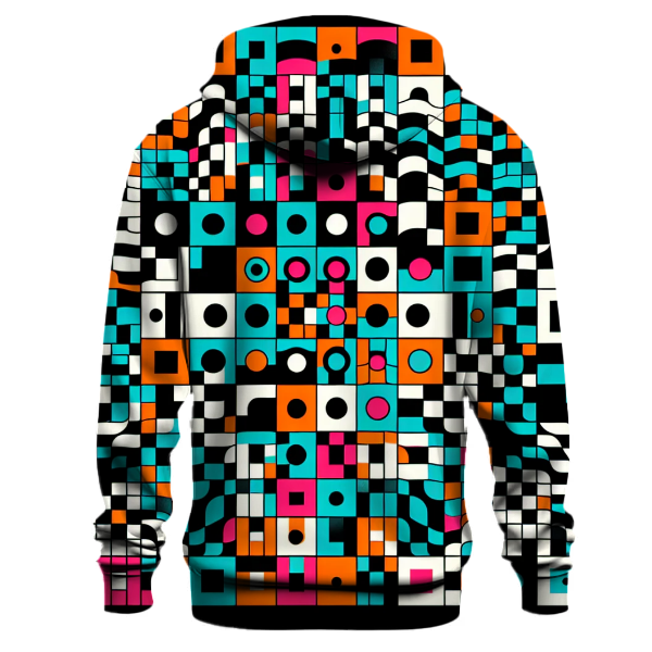 Funky Checkerboard Burst Hoodie