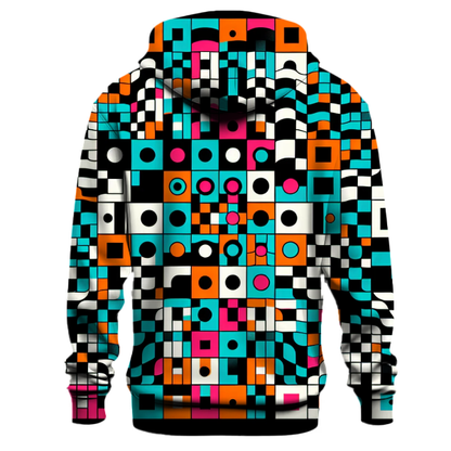 Funky Checkerboard Burst Hoodie