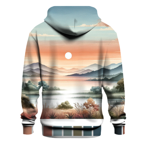 Serene Watercolor Landscapes Hoodie