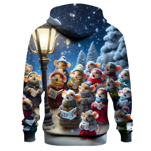 Christmas Caroling Mice Hoodie