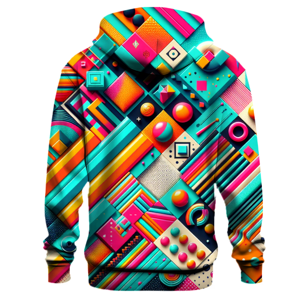 Funky Retro Pattern Hoodie