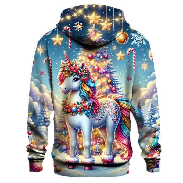 Merry Christmas Unicorn Hoodie