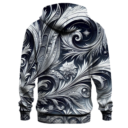 Frosty Crystal Patterns Hoodie