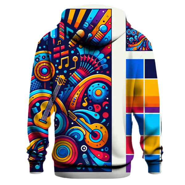 Bold Retro Music Fest Hoodie