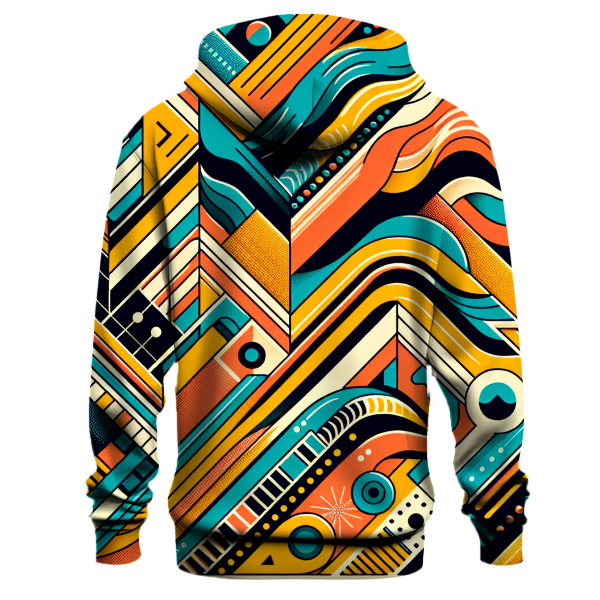 Electric Retro Patterns Hoodie