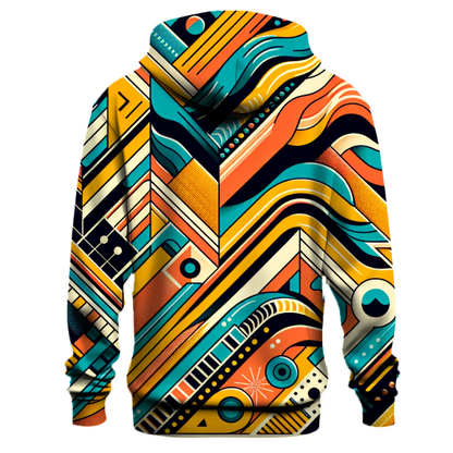 Electric Retro Patterns Hoodie