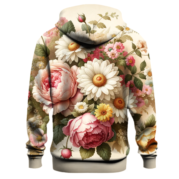 Charming Vintage Floral Hoodie