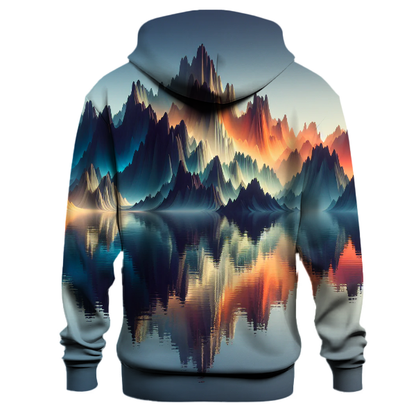 Abstract Mountain Reflections Hoodie